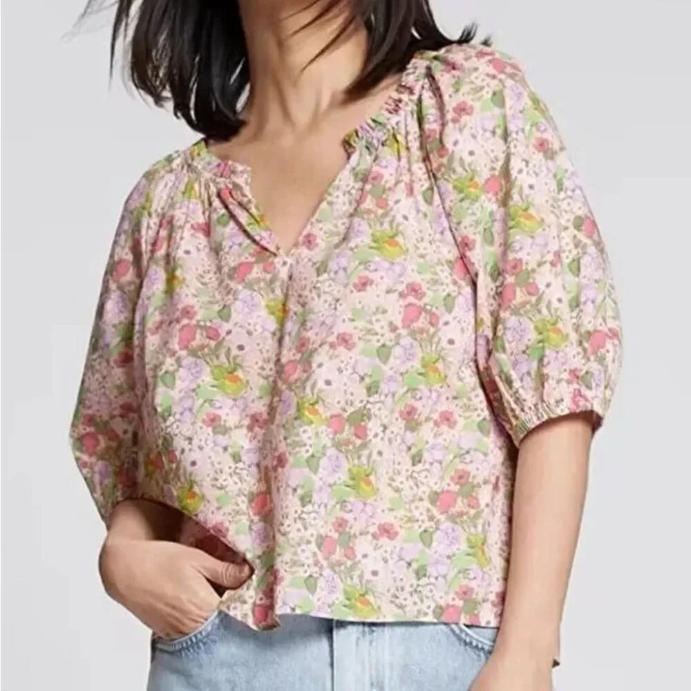 & Other Stories floral blouse, size 34